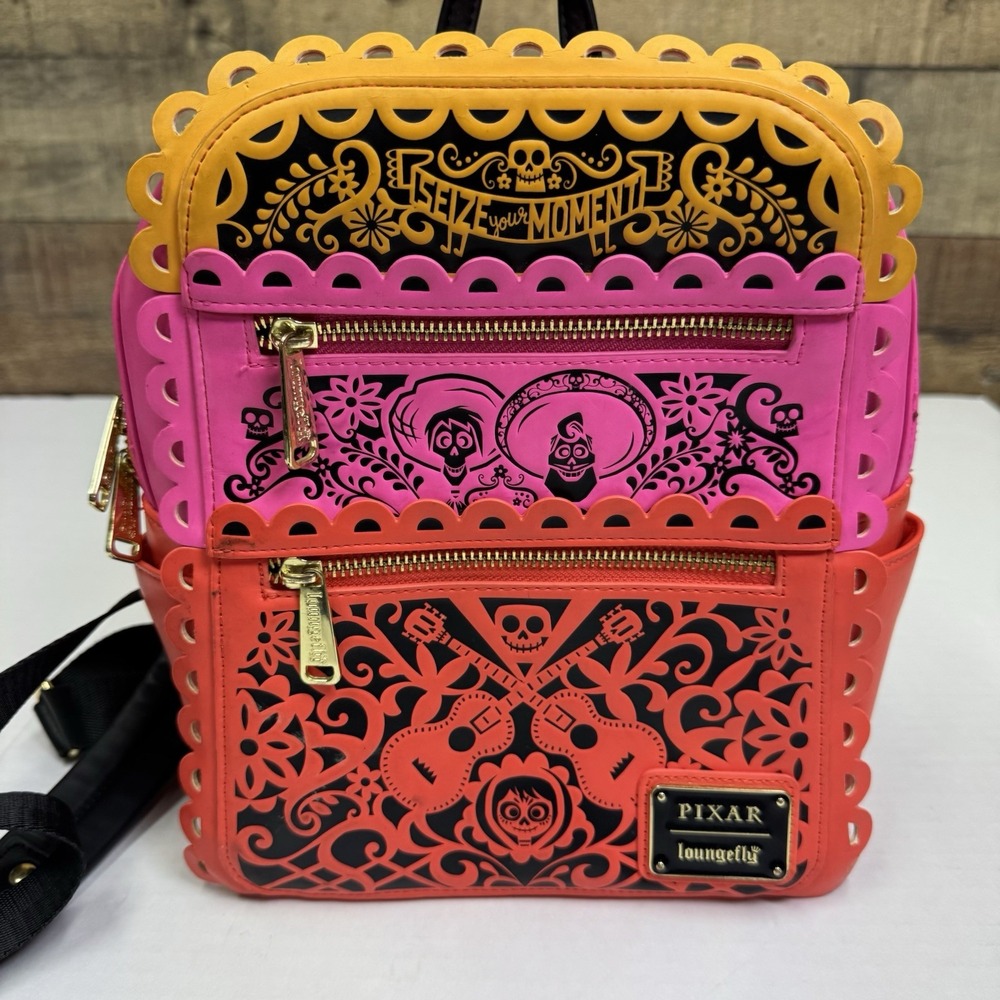 Loungefly Disney Pixar Coco Dia de los Muertos Mini Backpack